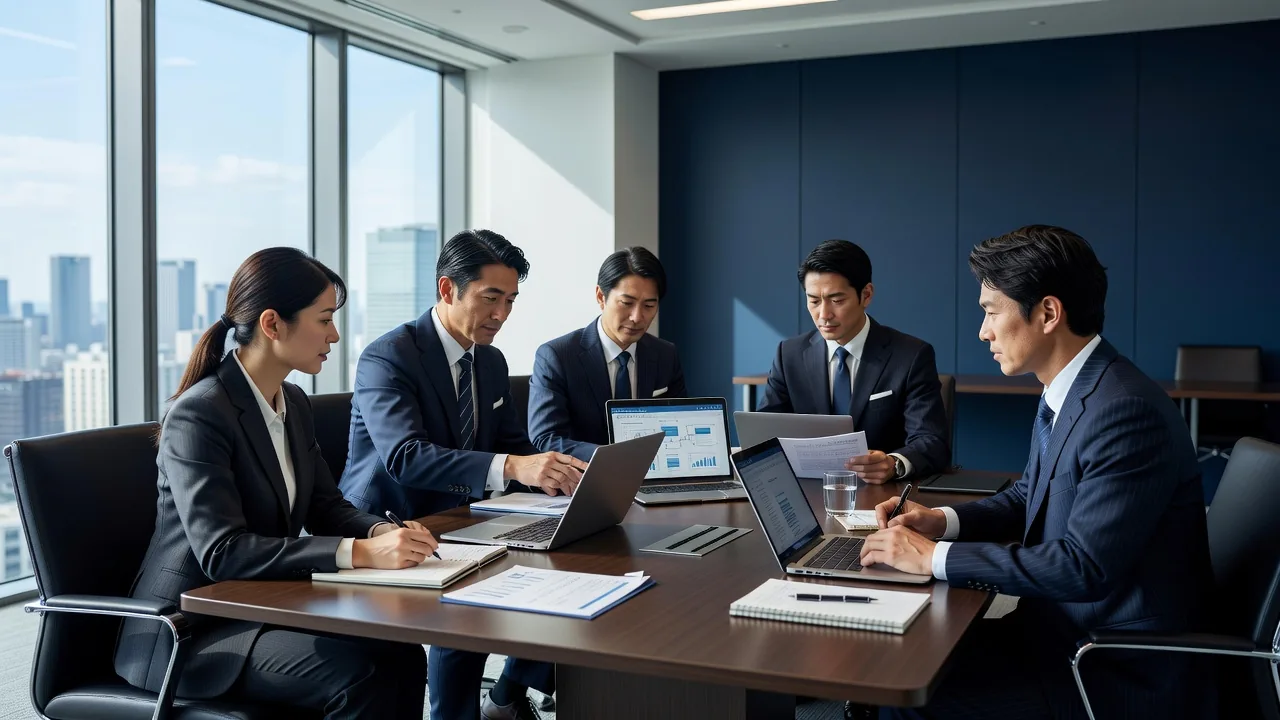 Flow Vault Lab Shiftのスタッフによる打ち合わせの様子